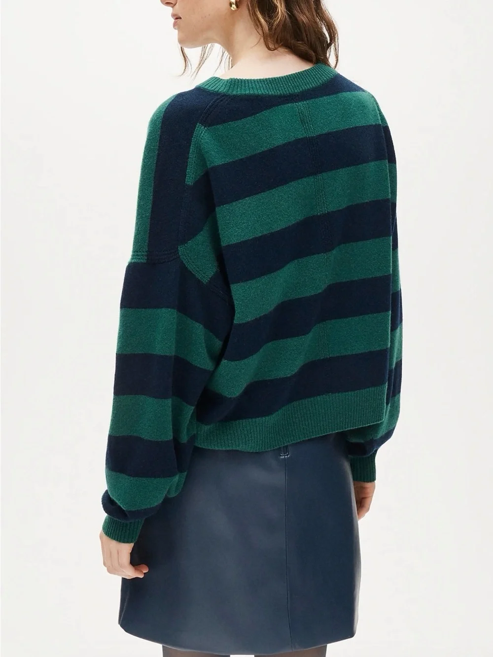 NWT J CREW Cashmere Blouson Sleeve Sweater M
